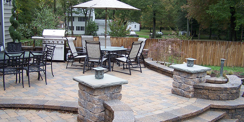 Outdoor dining area