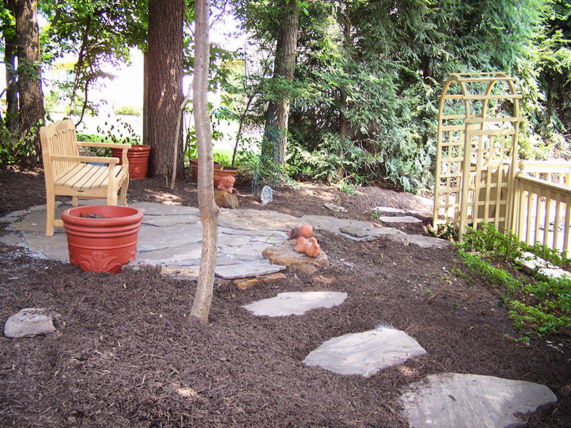 Garden near the house
